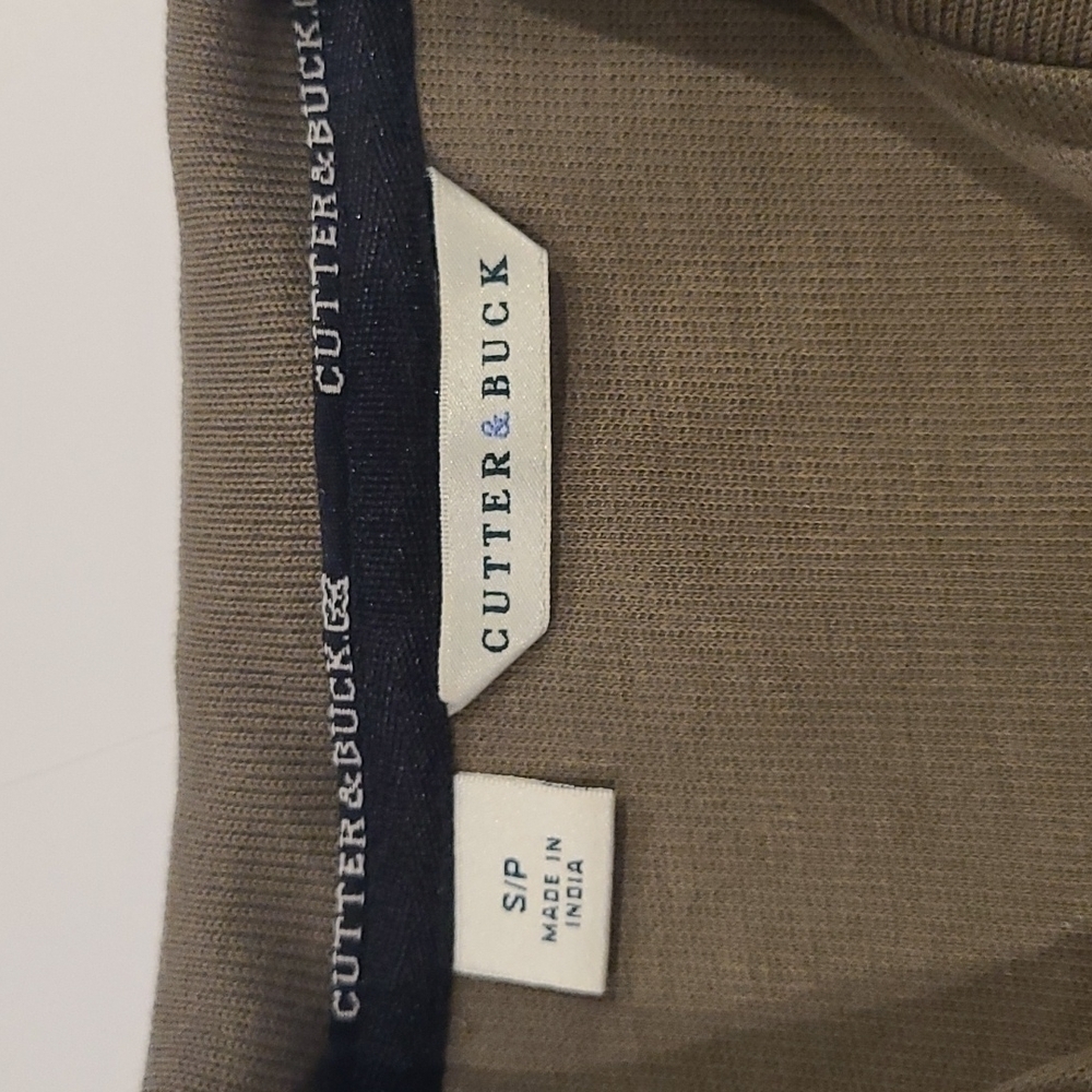 𝅺cutter & Buck Olive Green Zip-Up Jacket - Picture 3 of 6